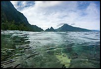 Reef, Sunuitao Peak and Olosega Island. National Park of American Samoa ( color)