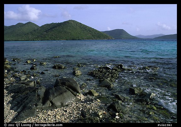 Leinster Bay, morning. Virgin Islands National Park, US Virgin Islands.