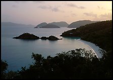 Trunk bay at sunrise. Virgin Islands National Park ( color)
