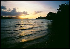 Sunrise, Leinster bay. Virgin Islands National Park, US Virgin Islands. (color)