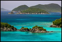 Trunk Cay and turquoise waters. Virgin Islands National Park ( color)