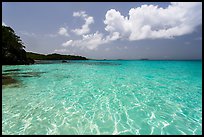 Turquoise clear waters, Trunk Bay Beach. Virgin Islands National Park ( color)
