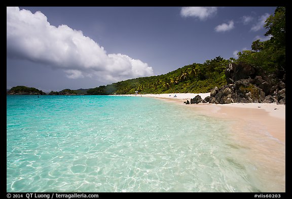 Trunk Bay Beach. Virgin Islands National Park (color)