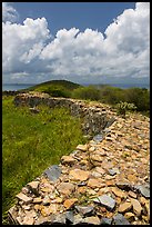 Shipleys Battery and island highest point, Hassel Island. Virgin Islands National Park ( color)