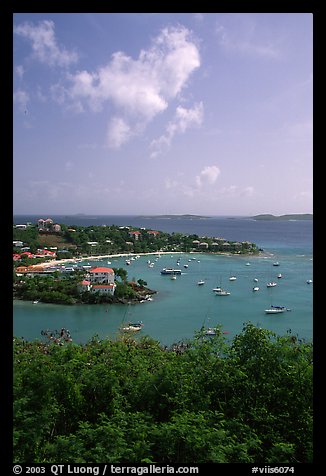 Cruz Bay harbor. Virgin Islands National Park, US Virgin Islands.