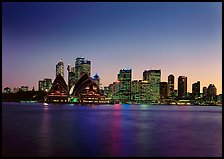Skyline at sunset with Opera House. Australia ( color)
