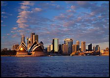 Opera house and city skyline. Australia ( color)
