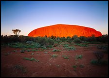Sunrise, Ayers Rock. Australia ( color)