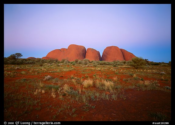 Olgas at dusk. Australia (color)