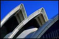 Shell-like roofs of the Opera House. Sydney, New South Wales, Australia (color)
