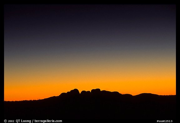 Olgas at dawn. Olgas, Uluru-Kata Tjuta National Park, Northern Territories, Australia