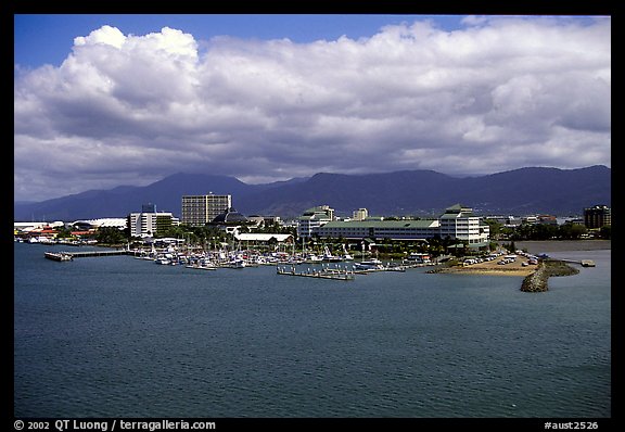 Aerial view of Cairns. Queensland, Australia