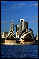Opera House and skyline. Sydney, New South Wales, Australia (color)