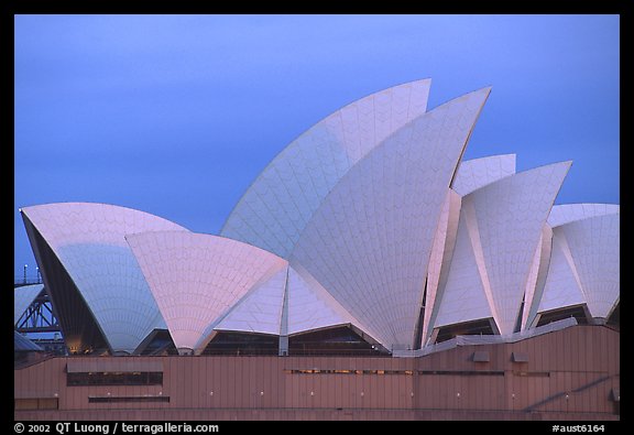 Roof of the Opera house. Sydney, New South Wales, Australia (color)