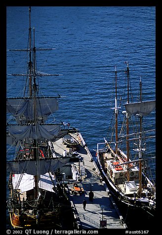 Historic Sailboats in harbour. Sydney, New South Wales, Australia