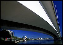Bridge across the Brisbane River. Brisbane, Queensland, Australia ( color)