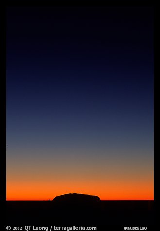 Dawn on Ayers Rock. Uluru-Kata Tjuta National Park, Northern Territories, Australia