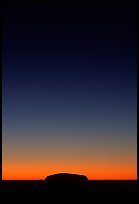 Dawn on Ayers Rock. Uluru-Kata Tjuta National Park, Northern Territories, Australia (color)