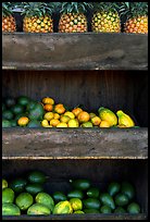 Fruit stand detail. Maui, Hawaii, USA (color)