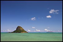 Chinaman's Hat Island and Kaneohe Bay. Oahu island, Hawaii, USA ( color)