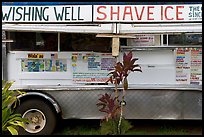 Truck selling shave ice. Kauai island, Hawaii, USA