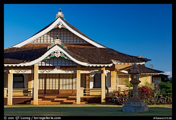Zen temple, Hanapepe. Kauai island, Hawaii, USA