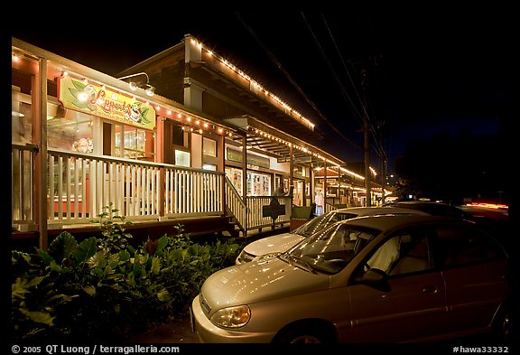 Lapperd's ice cream store, Koloa. Kauai island, Hawaii, USA (color)