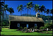 Ihiihio Iehowa o na Kaua Church, Keanae Peninsula. Maui, Hawaii, USA ( color)