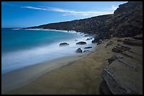 Olivine sand beach. Big Island, Hawaii, USA