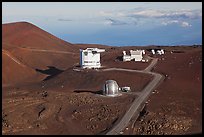 Caltech Submillimeter Telescope, James Clerk Maxwell Telescope, and submillimeter Array. Mauna Kea, Big Island, Hawaii, USA ( color)