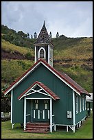 Green church, Kahakuloa. Maui, Hawaii, USA ( color)
