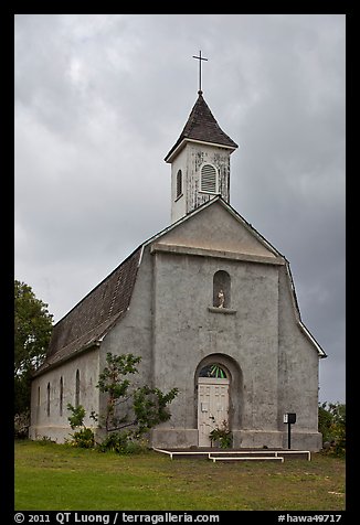 St Joseph church, Kaupo. Maui, Hawaii, USA (color)