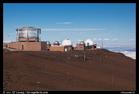 Maui Space Surveillance Complex, Haleakala observatories. Maui, Hawaii, USA