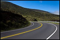 Winding Haleakala road. Maui, Hawaii, USA (color)