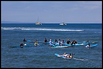 Surfing class. Lahaina, Maui, Hawaii, USA