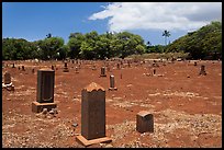 Japanese cemetery. Lahaina, Maui, Hawaii, USA (color)