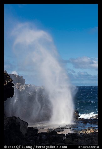 Nakalele blowhole. Maui, Hawaii, USA (color)