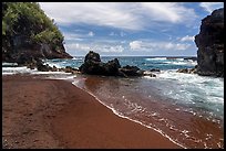 Red Sand Kaihalulu Beach, Hana. Maui, Hawaii, USA ( color)