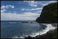 Coastline and cliff, Piilani Highway. Maui, Hawaii, USA ( color)