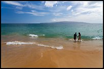 Couple at Oneloa Beach. Maui, Hawaii, USA ( color)