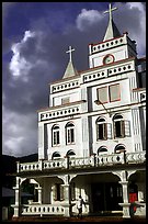 The main church in Leone, the first chuch on American Samoa. Tutuila, American Samoa (color)