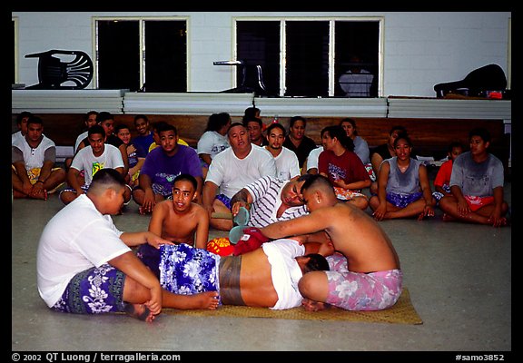 Tatau rite , Aua. Tutuila, American Samoa (color)