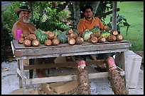 Vegetable stand in Iliili. Tutuila, American Samoa ( color)