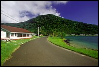 Masefau village. Tutuila, American Samoa (color)