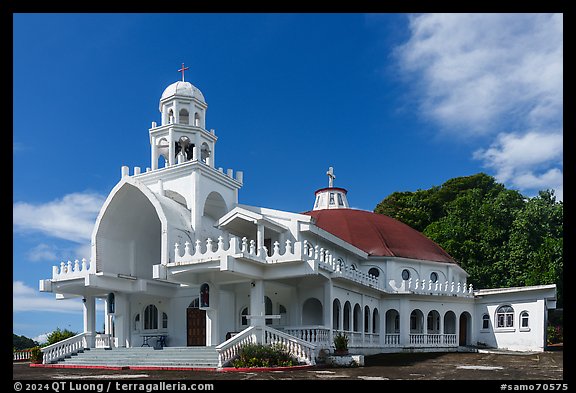 Church, Alao. Tutuila, American Samoa (color)