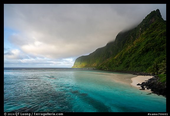 Picture/Photo: Olosega Island from Asaga Strait. American Samoa