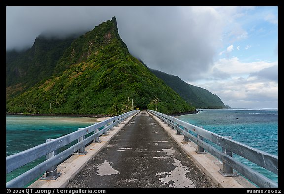 Ofu-Olosega Bridge. American Samoa (color)