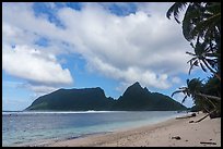 Ofu Island from Olosega Beach. American Samoa ( color)