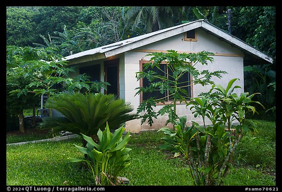 Cottage, Vaoto Lodge, Ofu Island. American Samoa (color)