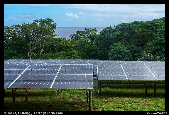 Solar farm, Ofu Island. American Samoa (color)